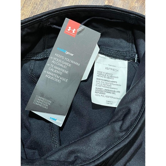 Women's ColdGear Black Authentics Leggings NWT size XS - Picture 2 of 2